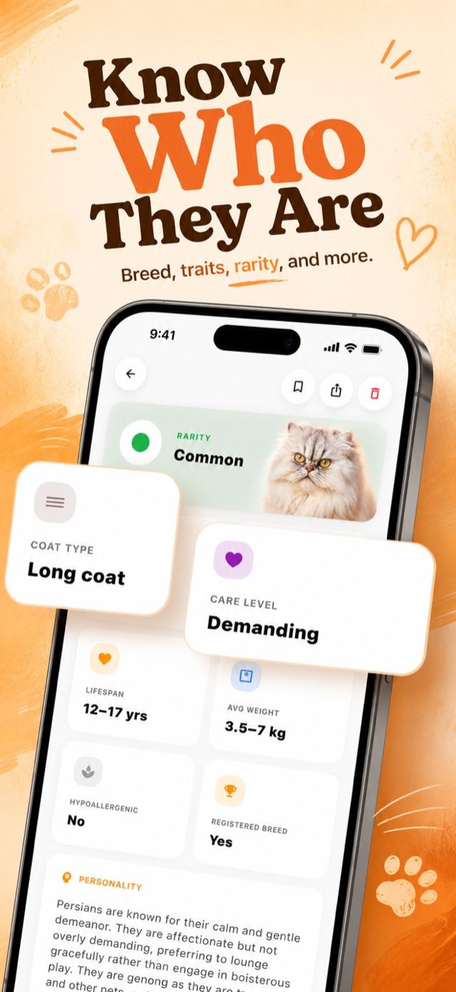Breed match result showing breed name and details