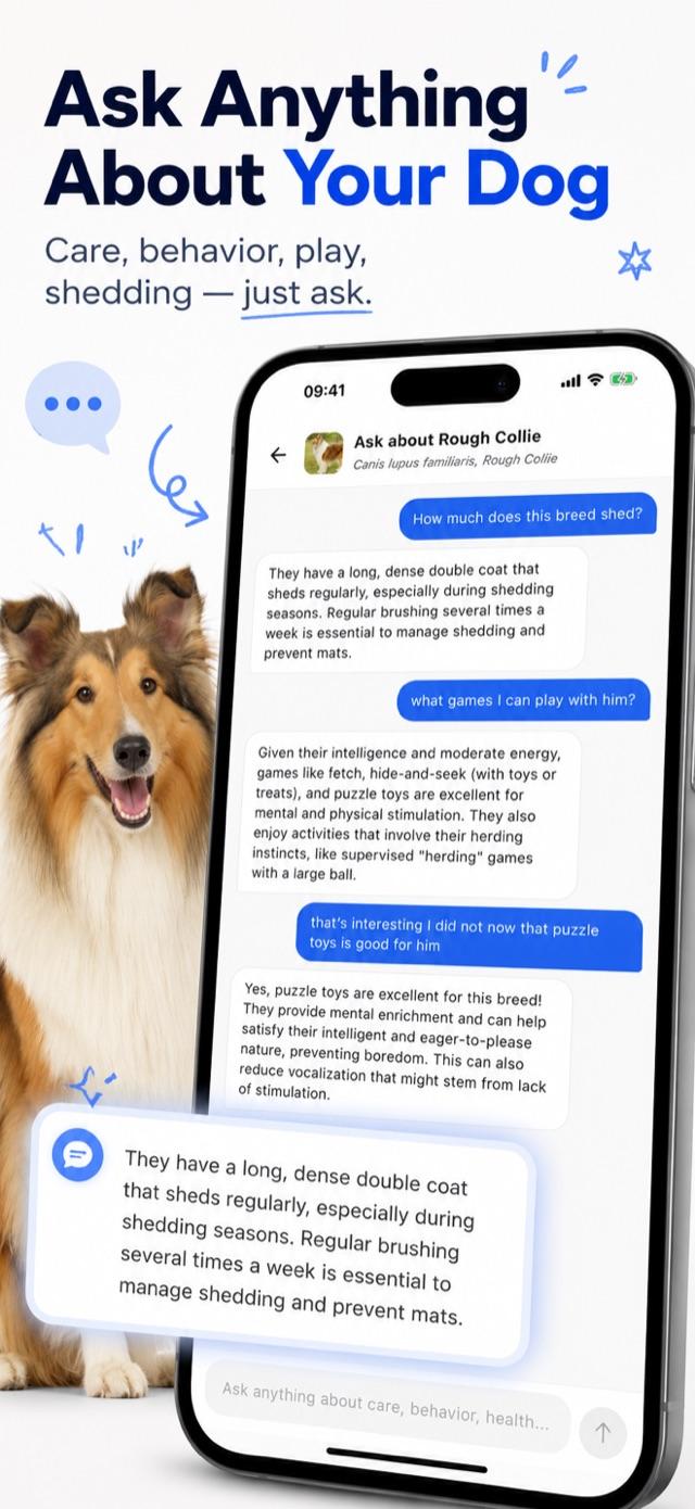 AI care guide with nutrition and grooming sections