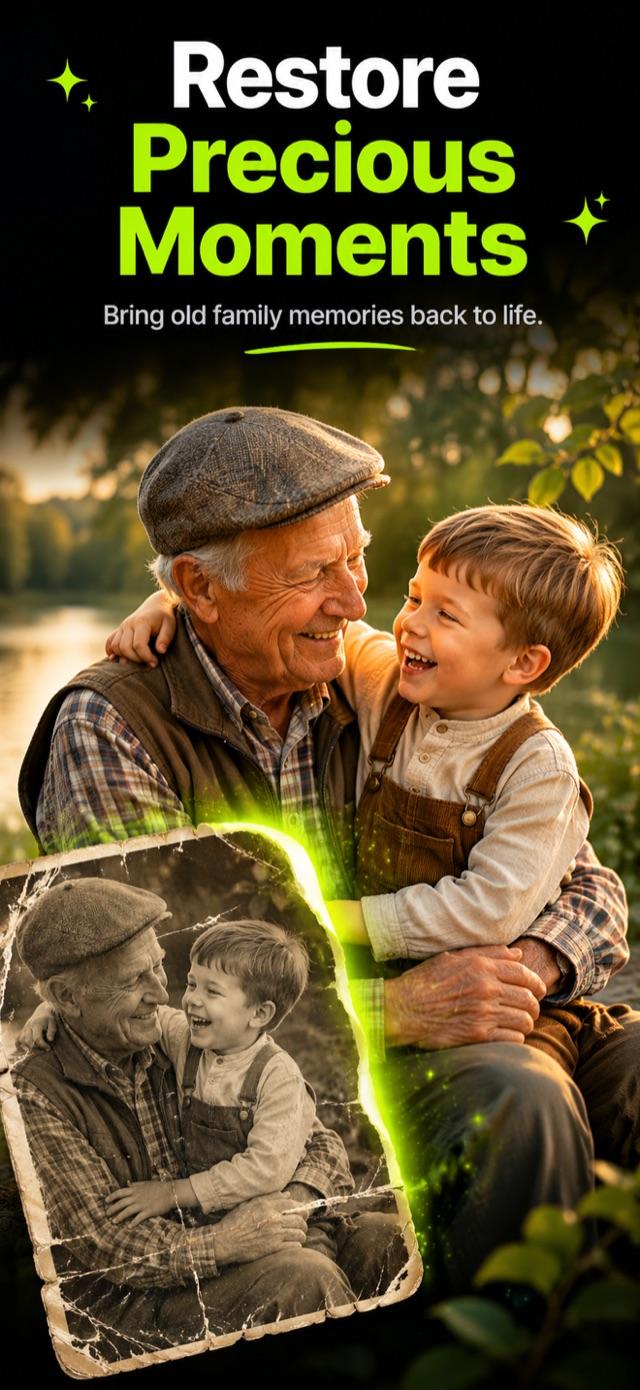 Colorized black and white portrait with natural tones