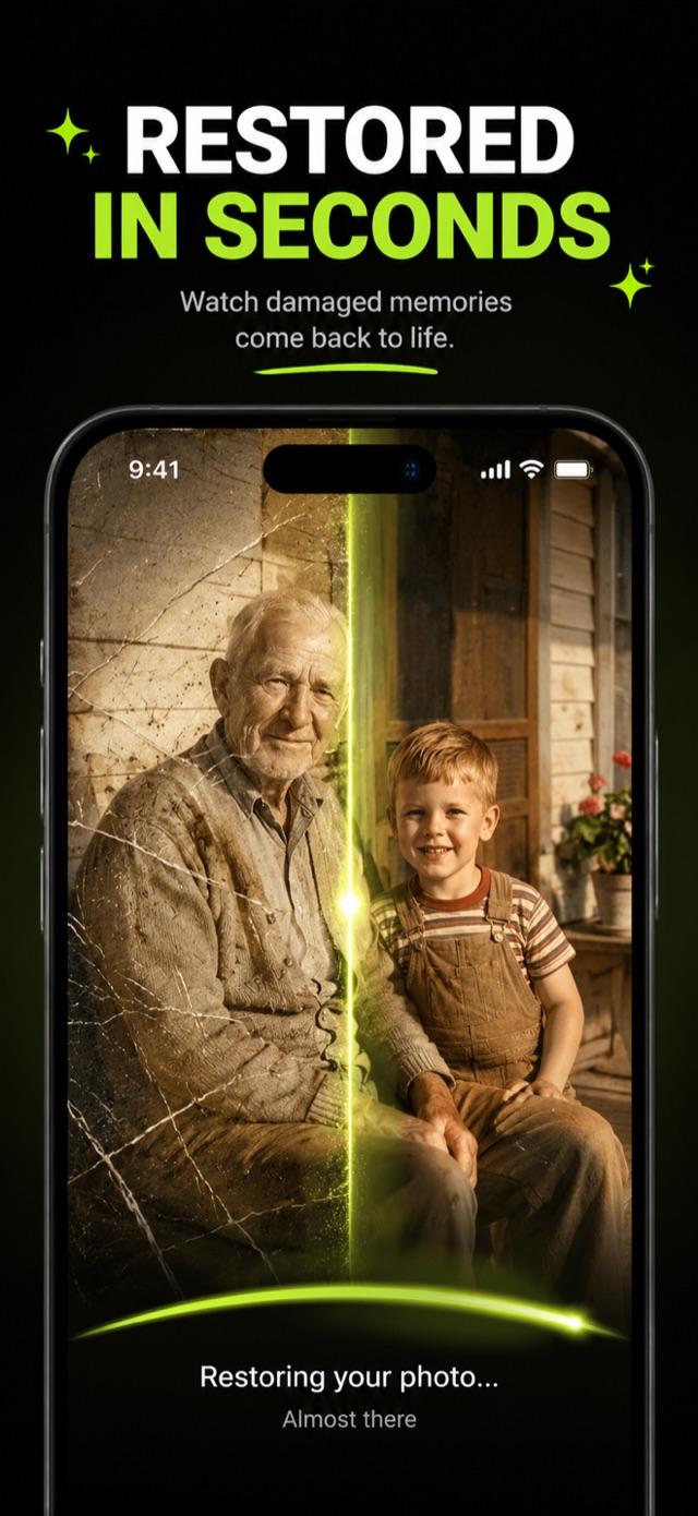 In-app scanner capturing a printed photo
