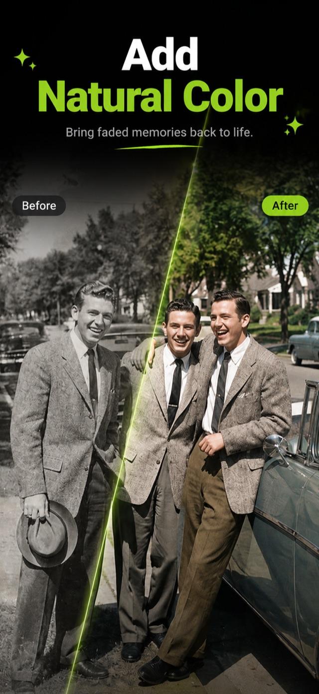 Restored photo turned into a framed keepsake
