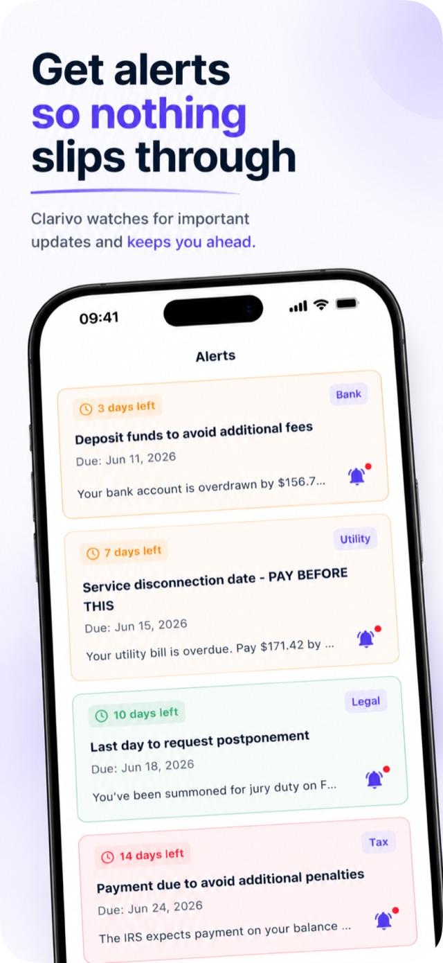 Deadline tracker with detected contract dates